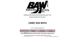 Desktop Screenshot of bedfordautowrecking.com